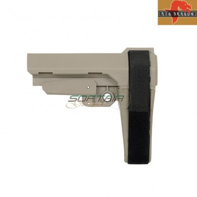 Minimalist sba3 style stabilizing stock tan big dragon (bd-3675c)
