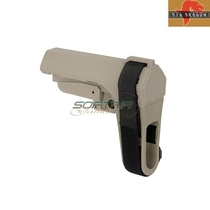 Minimalist sba3 style stabilizing stock tan big dragon (bd-3675c)