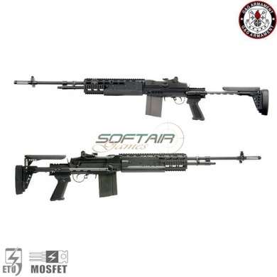 Electric Rifle M14 Ebr etu Long Version Black Full Metal G&g (gg-tgm-014-ebl-bnb)