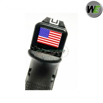 Pistola gas glock g19 gen.4 black usa flag we (we-00101-usa)
