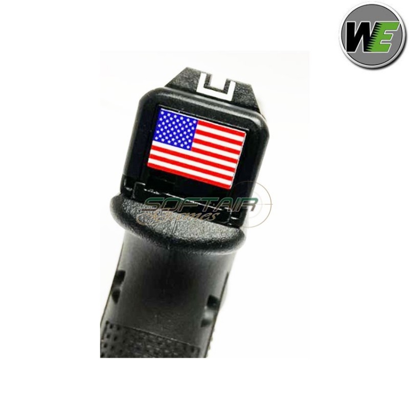 Pistola gas glock g19 gen.4 black usa flag we (we-00101-usa)