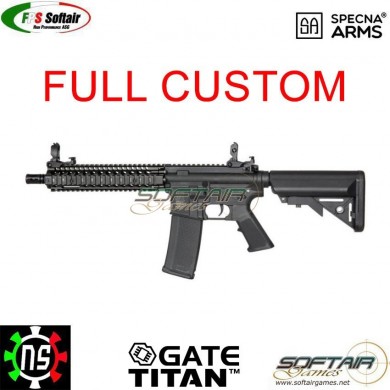 Rifle prepared full custom aeg mk18 core black ns/fps/sg specna arms (nsc-mk18-core-bk-fc)
