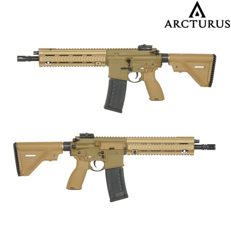 Fucile elettrico gr16 mod5 416 a5 style full metal tan arcturus (at-ht01-tn)