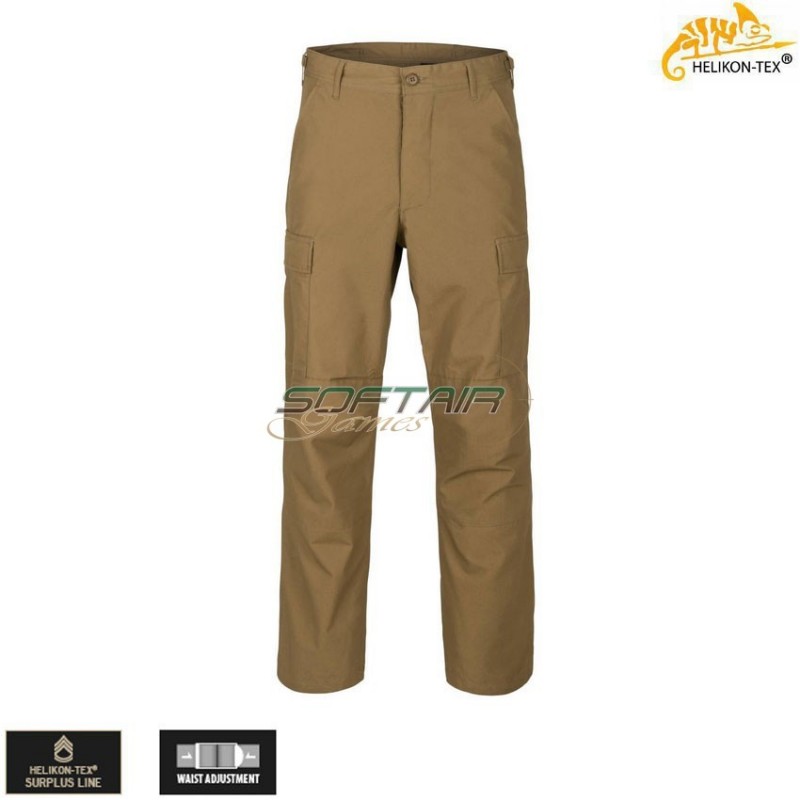 Pantaloni Bdu Design Coyote Polycotton Ripstop Helikon-tex® (ht-sp-bdu-pr-11)