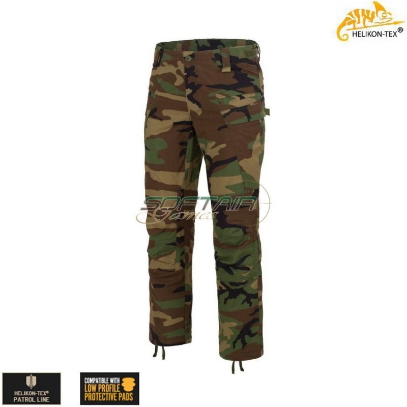 Pantaloni SFU NEXT Mk2® Woodland PolyCotton Stretch Ripstop Helikon-tex® (ht-sp-sn2-sp-03)