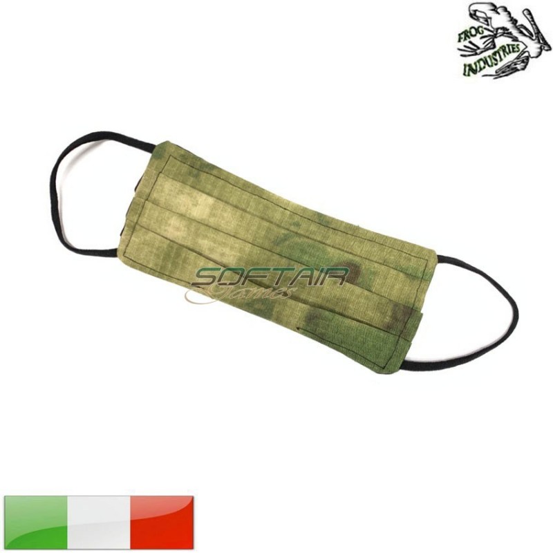 Mascherina portafiltro atacs foliage green frog industries® (fi-mask-atfg)