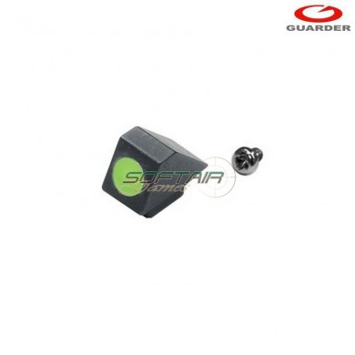 Tacca di mira night green in acciaio per marui glock guarder (glk-73-green)