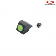 Tacca di mira night green in acciaio per marui glock guarder (glk-73-green)