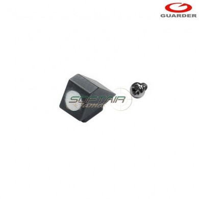 Tacca di mira night white in acciaio per marui glock guarder (glk-73-white)