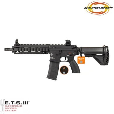 Fucile elettrico e-416 cqb ets black evolution airsoft (ea-eh17ar-ets)