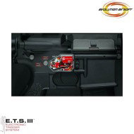 Electric rifle e-416 cqb ets black evolution airsoft (ea-eh17ar-ets)