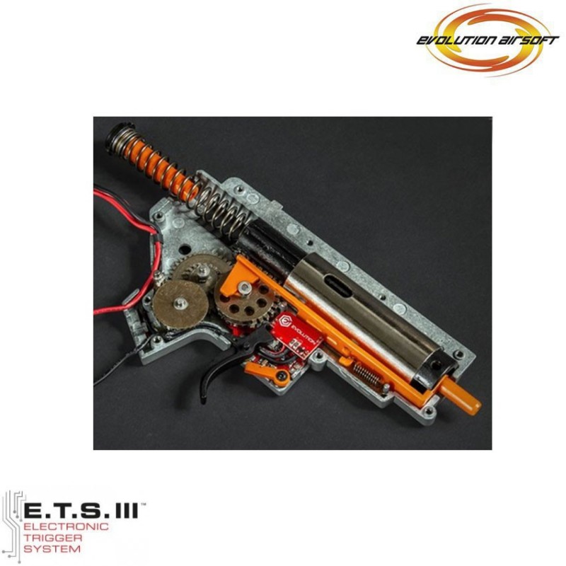 Electric rifle e-416 cqb ets black evolution airsoft (ea-eh17ar-ets)