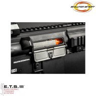 Electric rifle e-416 cqb ets black evolution airsoft (ea-eh17ar-ets)