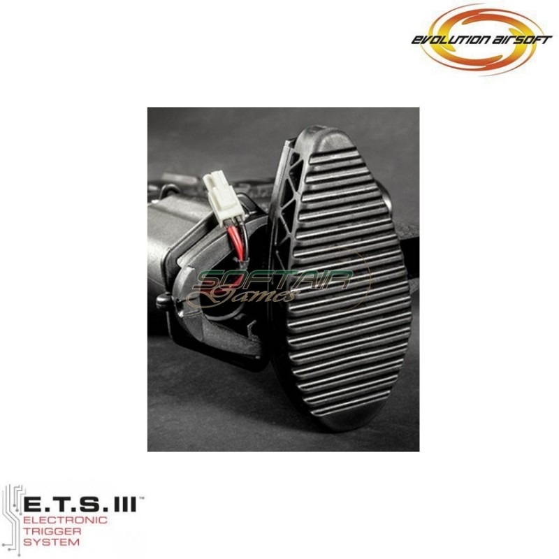 Electric rifle e-416 ets black evolution airsoft (ea-eh18ar-ets)
