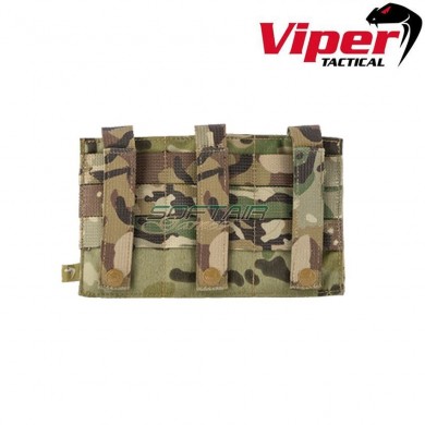 Tasca porta caricatori tripla elastica black viper tactical (vit-vtmagplblk)