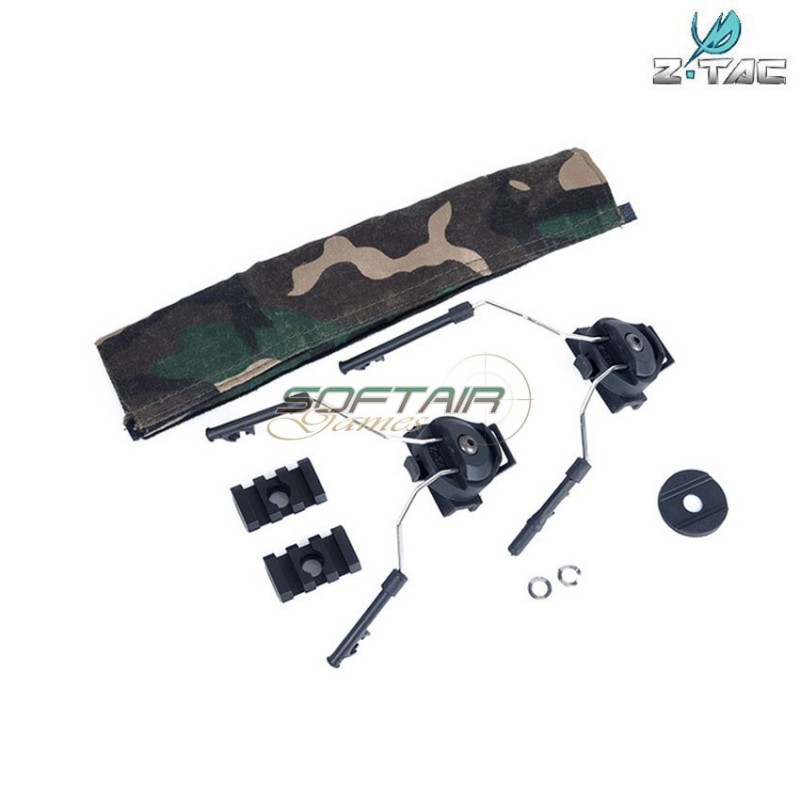 Helmet Rail Adapter Set Black Z-tactical (z046-bk)