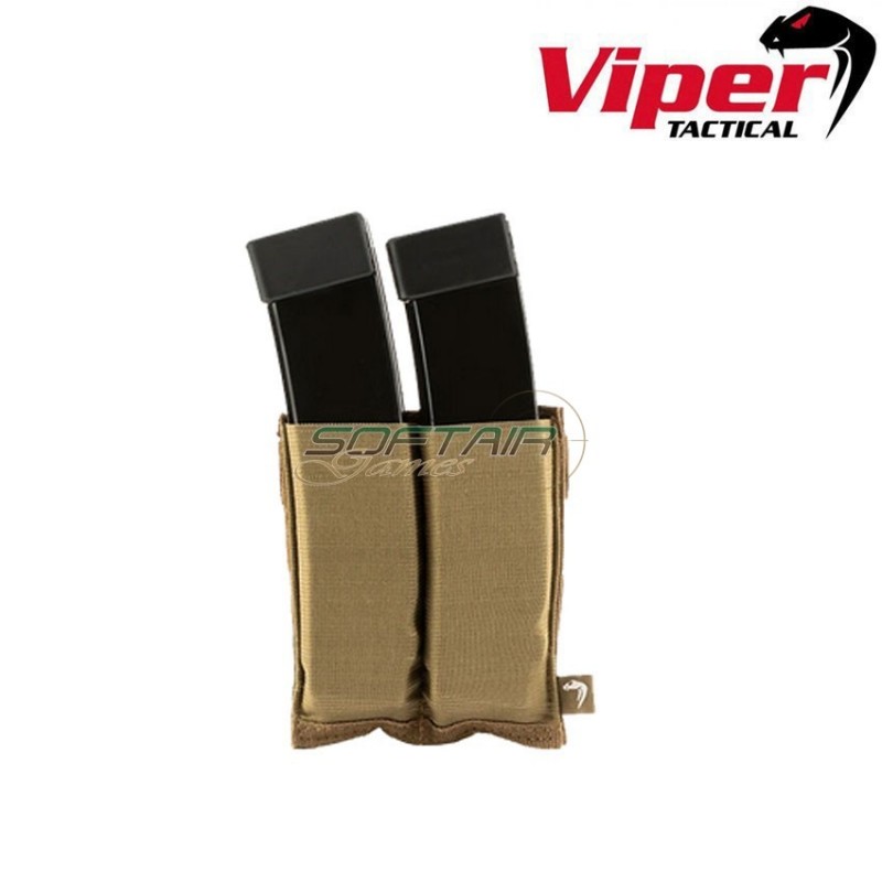 Tasca doppia plate Smg Mag coyote Viper Tactical (vit-vmplsmgdcoy)