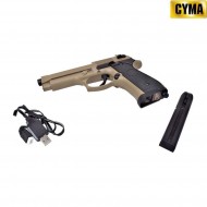 Electric pistol m92 tan aep full set mosfet version cyma (cm-cm126upt)