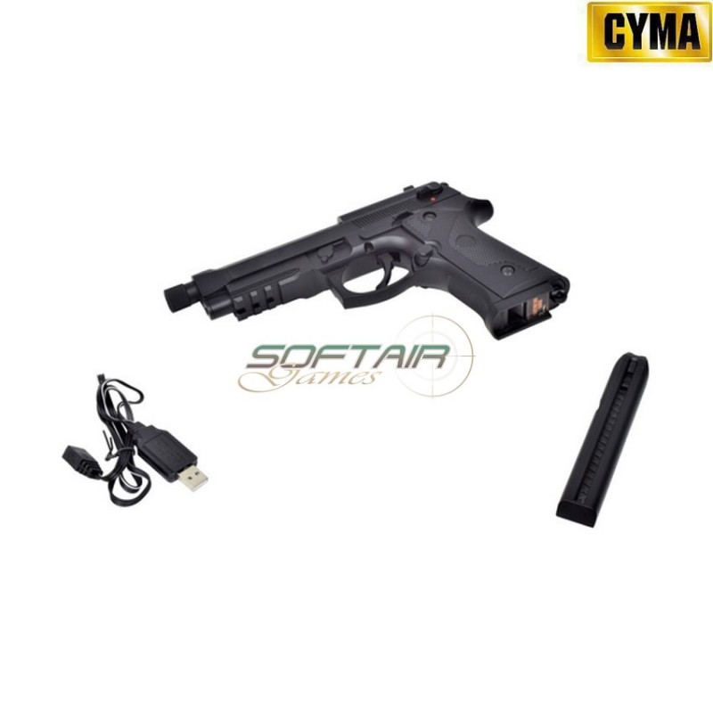 Electric pistol m9a3 black aep full set mosfet version cyma (cm-cm132up)