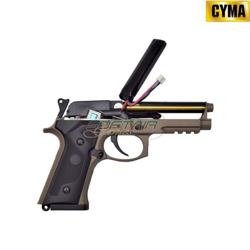Electric pistol m9a3 tan aep full set mosfet version cyma (cm-cm132upt)