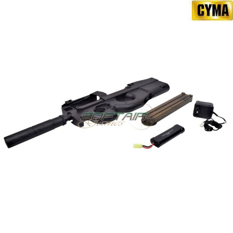 Fucile elettrico p90 silencer black cyma (cm060b)