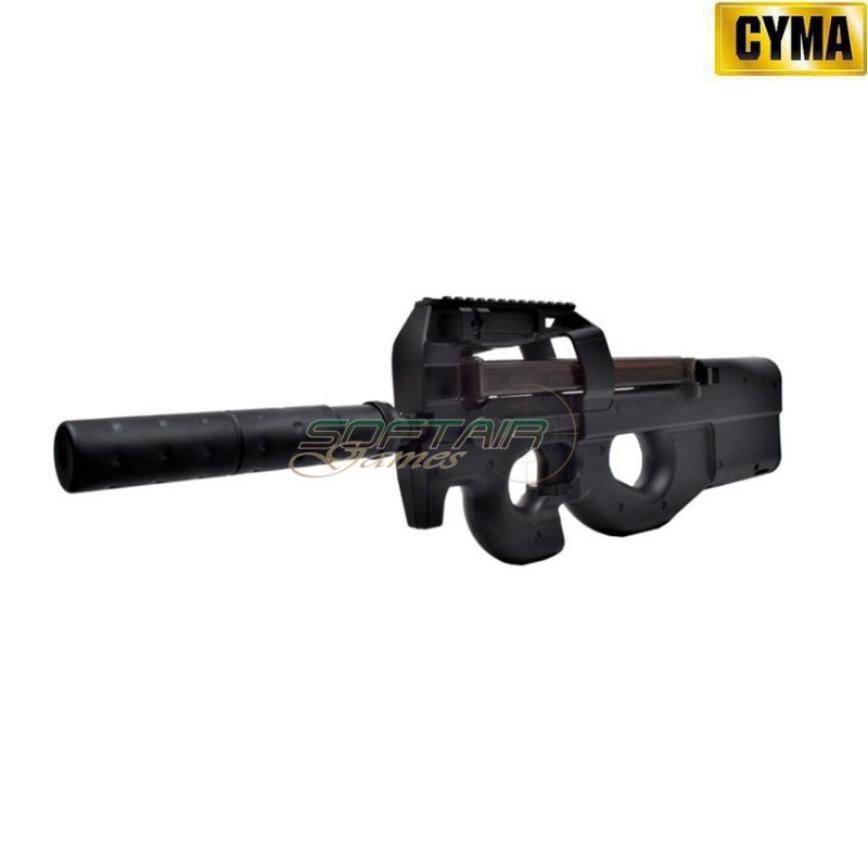 Electric rifle p90 silencer black cyma (cm060b)