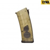 Hi-cap flash magazine clear 360bb for ak tactical bulgarian cyma (c106l)