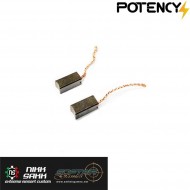Coppia spazzole per motore softair potency® (pty-mb)