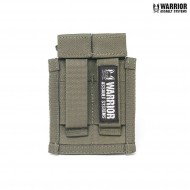 Tasca doppia action 9mm caricatori pistola ranger green warrior assault systems (w-eo-dpda-9-rg)