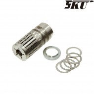 Spegnifiamma KAC style SR15 silver 14mm ccw 5ku (5ku-105)
