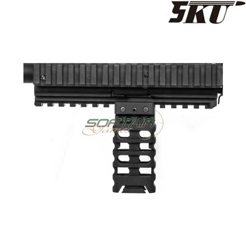 Grip verticale ULTRALIGHT per weaver 20mm BLACK 5ku (5ku-107)