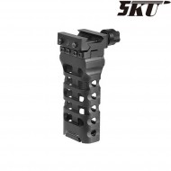 ULTRALIGHT long vertical grip for weaver 20mm BLACK 5ku (5ku-111)