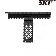 Grip verticale ULTRALIGHT-45 long per weaver 20mm BLACK 5ku (5ku-111-45)