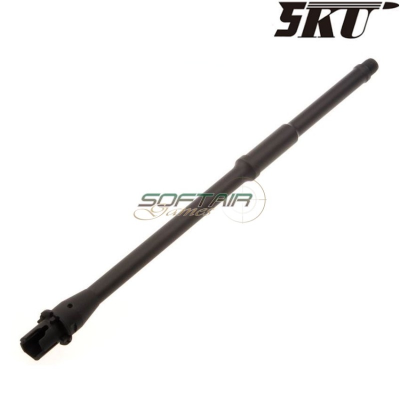 Black lightweight mid-lenght outer barrel 16" for aeg m4 5ku (5ku-131)
