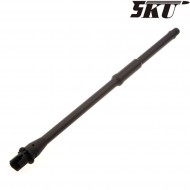 Black lightweight mid-lenght outer barrel 16" for aeg m4 5ku (5ku-131)