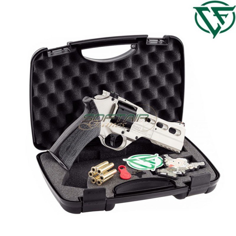 Revolver LIMITED EDITION a co2 full metal silver CHARGING RHINO Chiappa Firearms (cf-160-099)