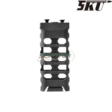 ULTRALIGHT long vertical grip for keymod BLACK 5ku (5ku-194)