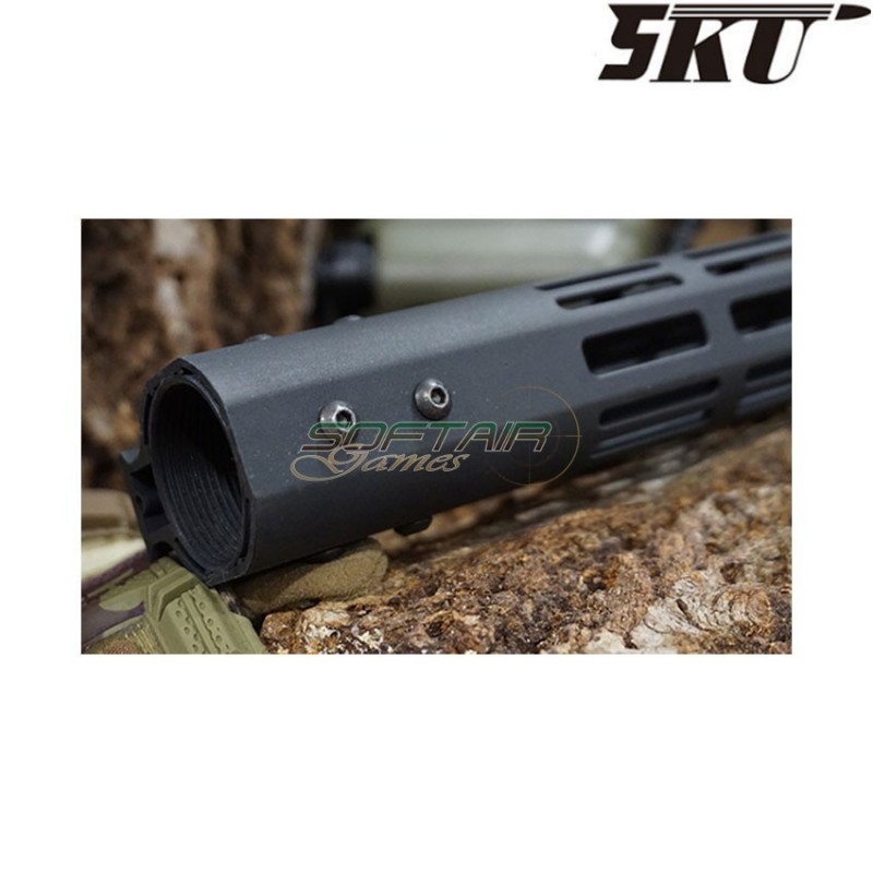 Aluminum nsr 9" LC rail black 5ku (5ku-234-9)