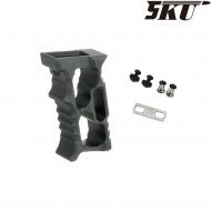 Multipurpose HALO MINIVERT grip for keymod & LC black 5ku (5ku-235-bk)