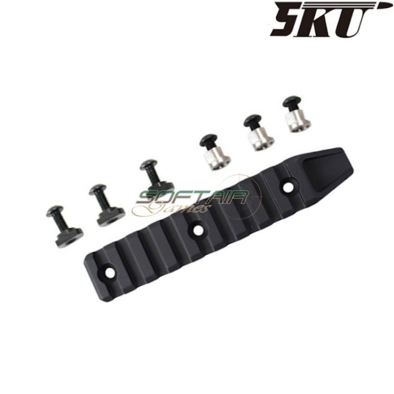 Slitta 9 slots per keymod & LC black 5ku (5ku-239)