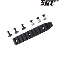 9 slots rail for keymod & LC black 5ku (5ku-239)