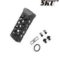 ULTRALIGHT-45 long vertical grip for keymod & LC BLACK 5ku (5ku-254-45)