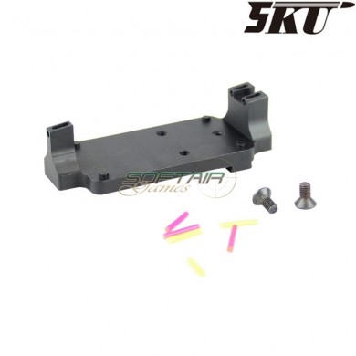 Dot REFLEX micro mount with fiber sights for gas pistol glock 17 5ku (5ku-gb-433)