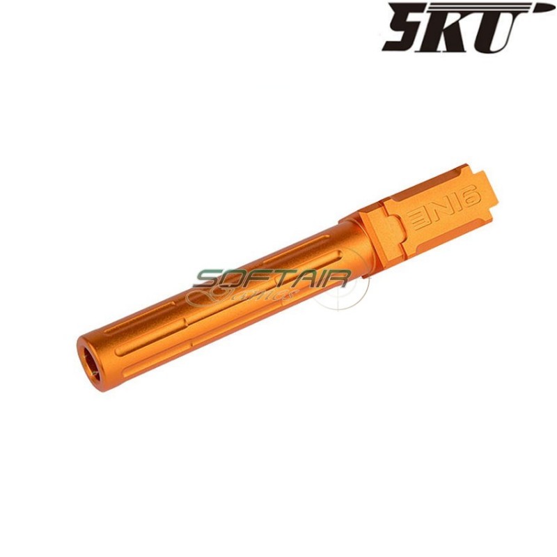 9ine style gold outer barrel for pistol g17/g18 5ku (5ku-gb-459-g)