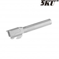Canna esterna 9ine style silver per pistola g17/g18 5ku (5ku-gb-459-s)