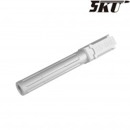 9ine style silver outer barrel for pistol g17/g18 5ku (5ku-gb-459-s)