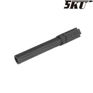 9ine style black outer barrel for pistol g17/g18 5ku (5ku-gb-459-bk)
