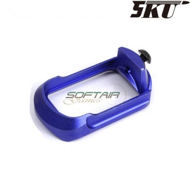 Compact magwell blue for glock 17/18 gas pistol 5ku (5ku-gb-467-bu)