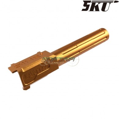 Canna esterna 9ine style gold per pistola g19 5ku (5ku-gb-469-g)