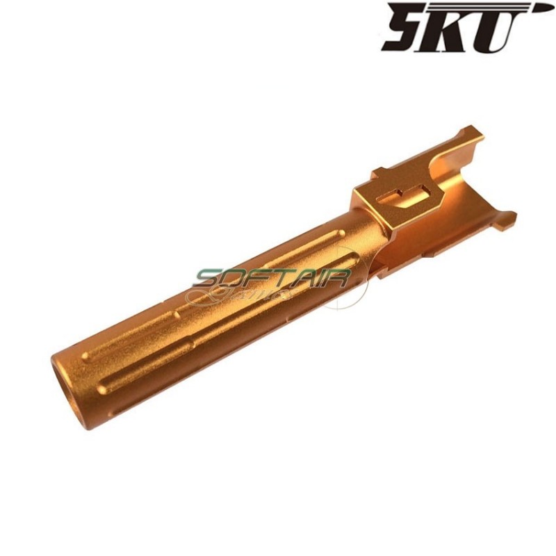 9ine style gold outer barrel for pistol g19 5ku (5ku-gb-469-g)